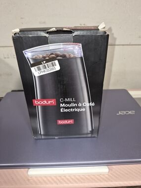 Bodum C-Mill Electric Coffee Grinder - Black with Clear Lid